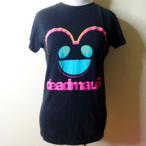 2010 Deadmau5 Graphic Black Slim Fit Tee T-Shirt M